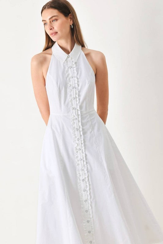 Garcella Poplin Midi Dress