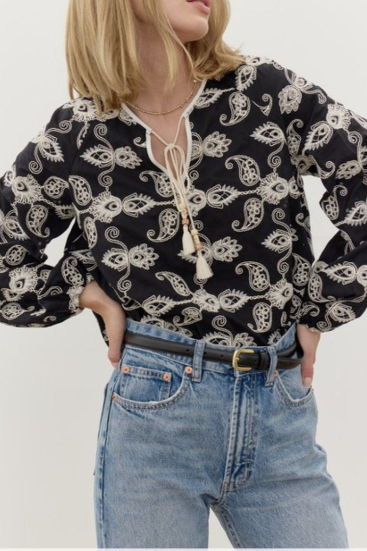 Shannon Embroidered Top