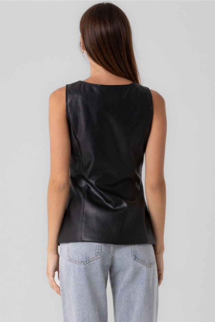 Festive Soul Faux Leather Vest