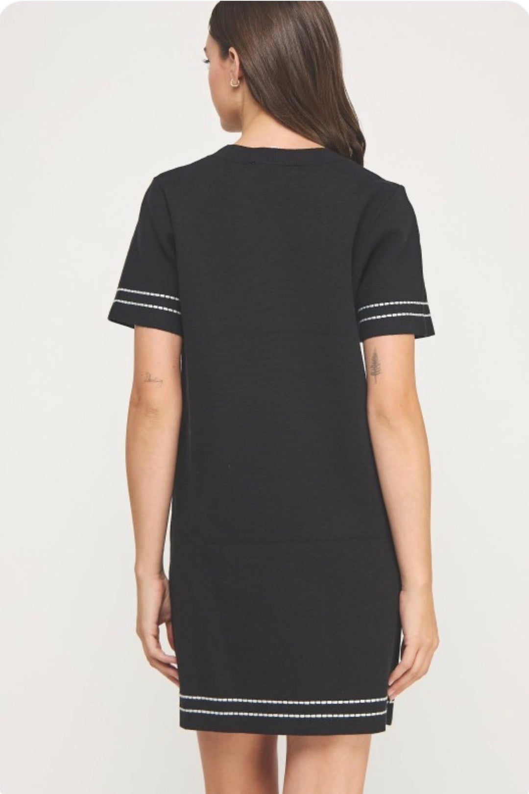 Colette Stitch Embroidery Knit Dress