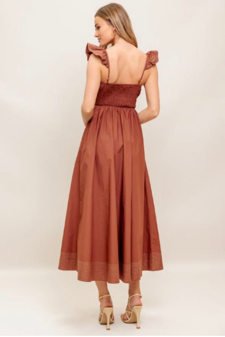Steph Poplin Midi Dress