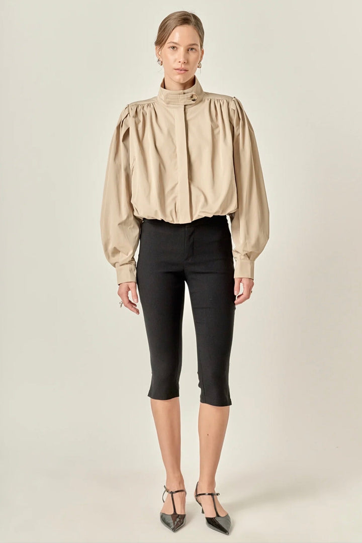 Naelle Cropped Trench Jacket