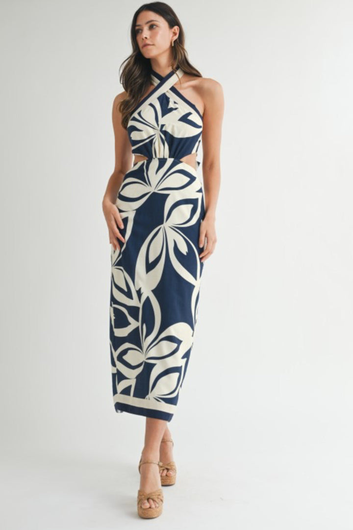Narah Halter Neckline Midi Dress