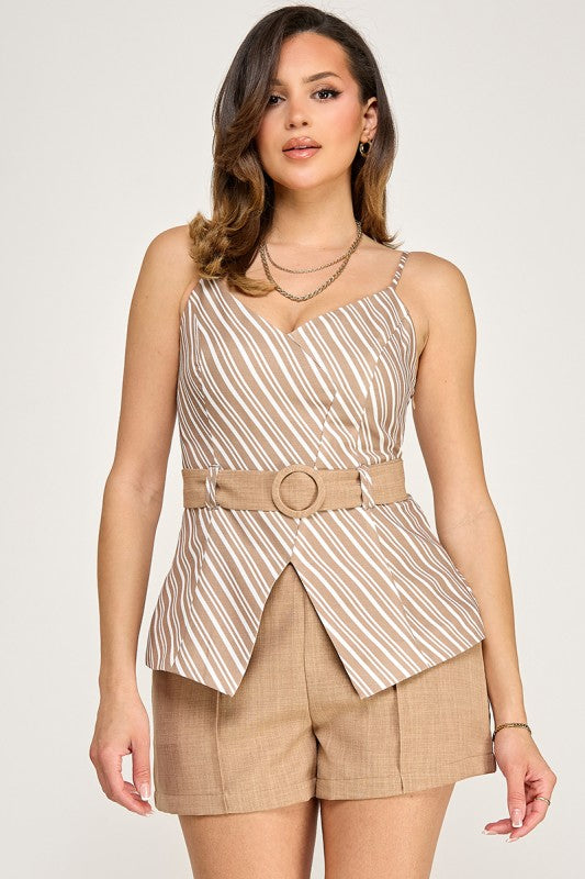 Cyra Belted Top
