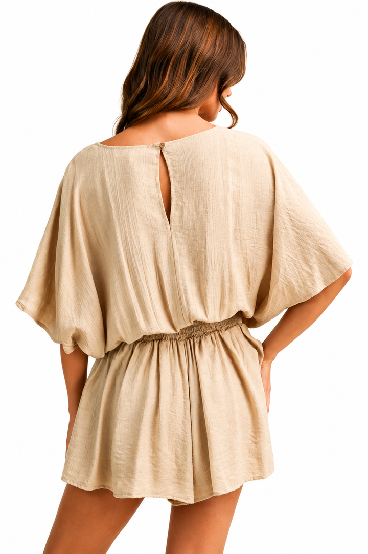 Keep It Simple Linen Romper