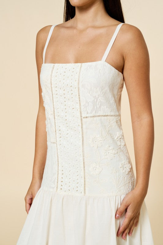Stay Cool Embroidered Maxi Dress