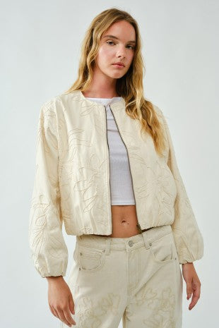 Eunice Embroidered Bomber Jacket