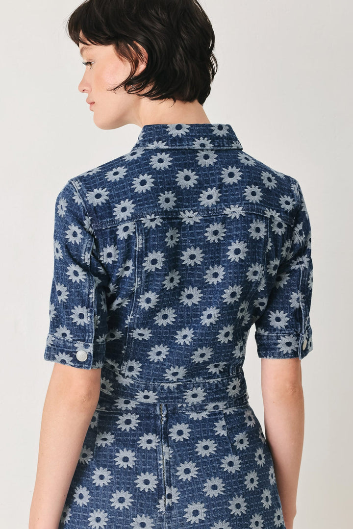 Amelie Denim Jacquard Jacket