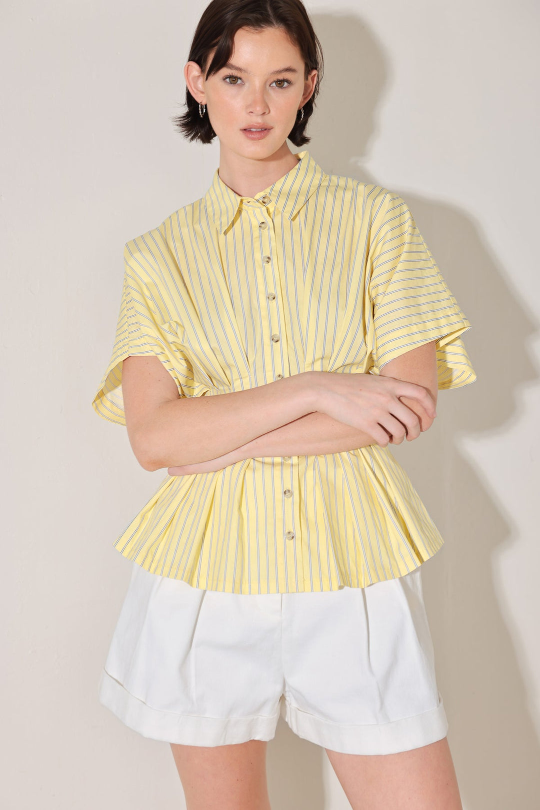 Line Up Poplin Top