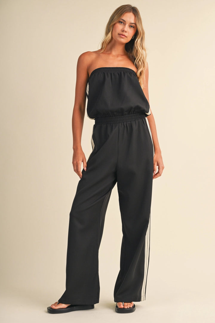 Jade Strapless Trim Jumpsuit
