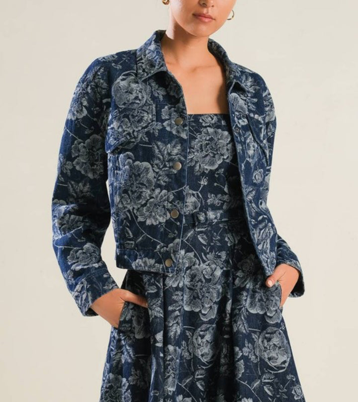 Toille Denim Dress