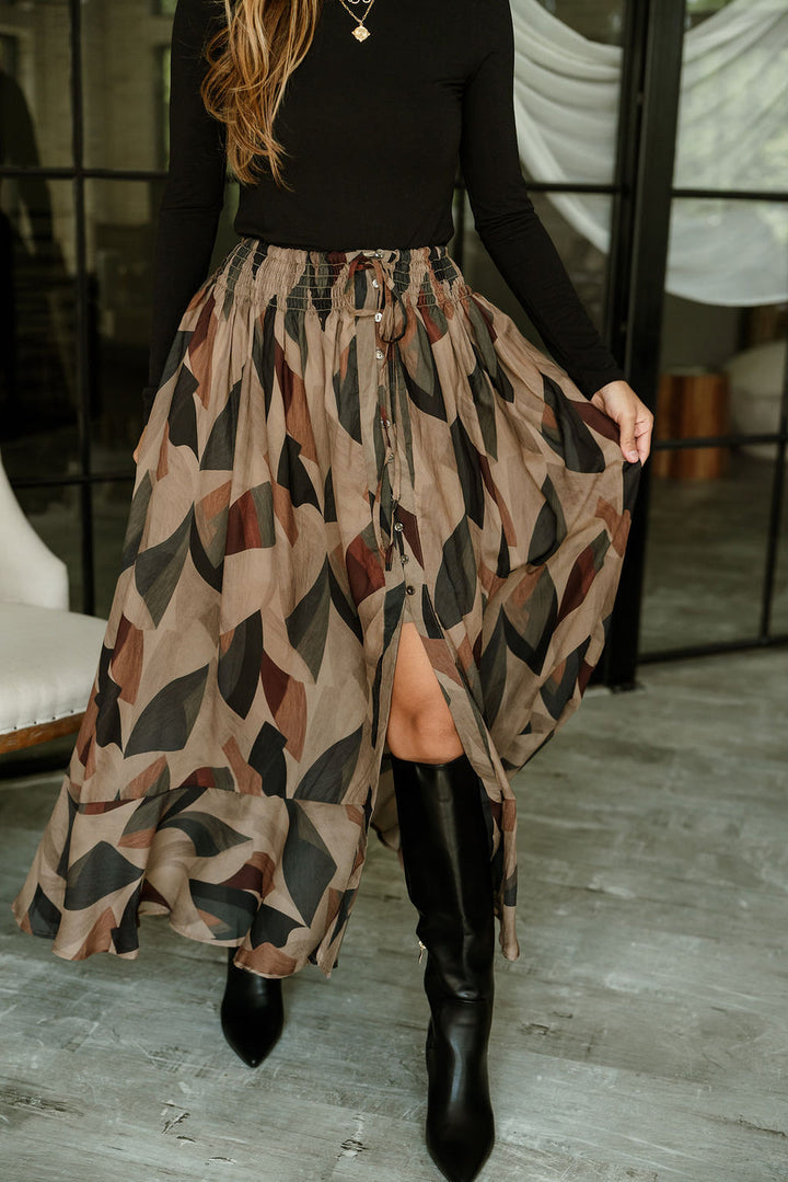 Morrow Midi Ruffle Skirt