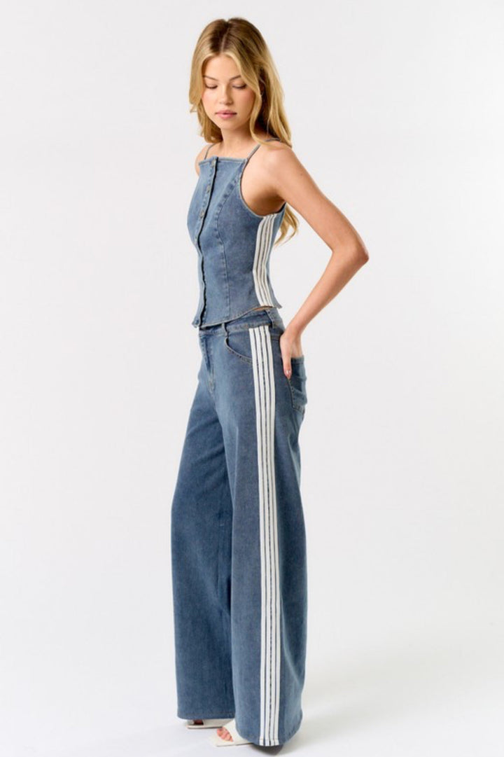 Free Denim Side Striped Jeans