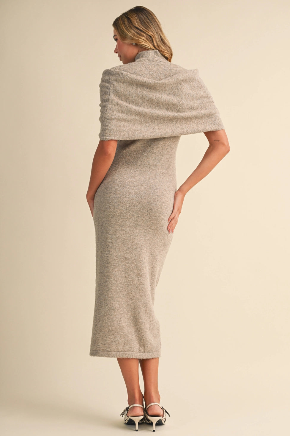 Eden Mock Neck Midi Dress