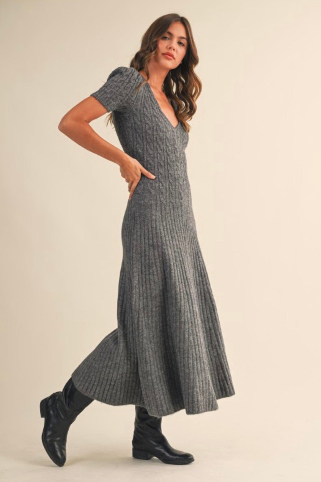 Breezy City Sweater Dress