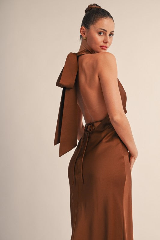 Chic Drape Maxi Dress