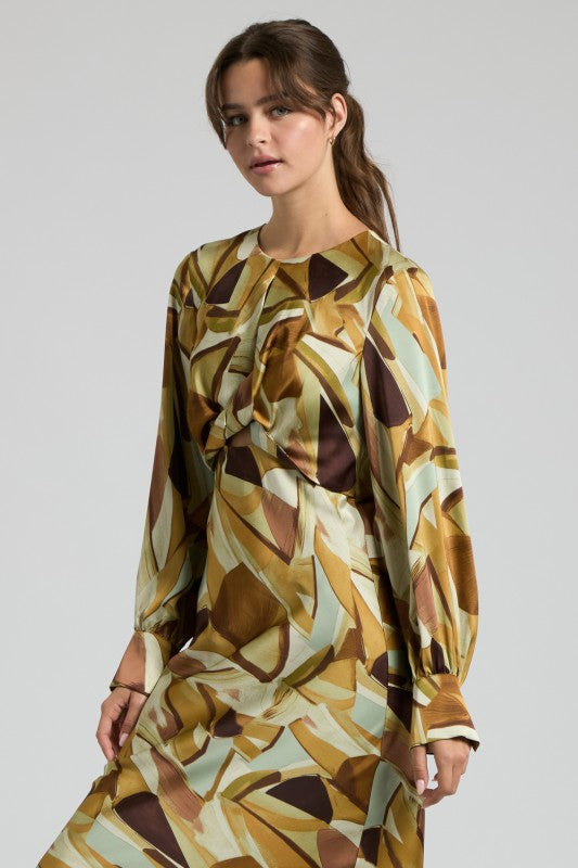 Ashberry Twist Front Cutout Maxi Dress