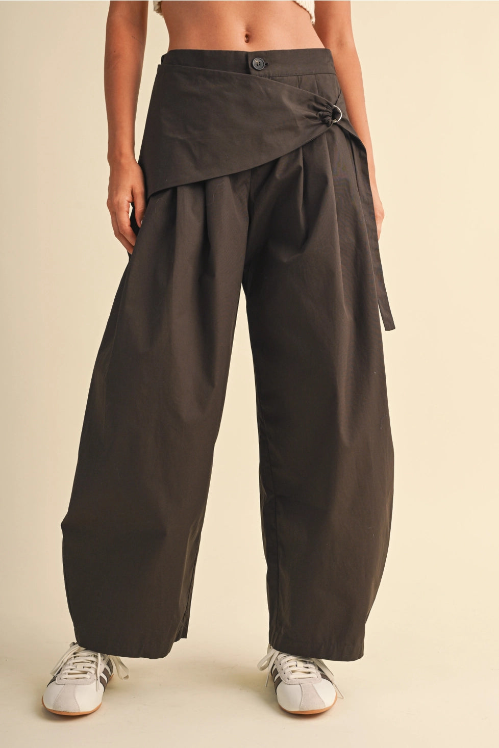 Scarf Detail Barrel Trouser