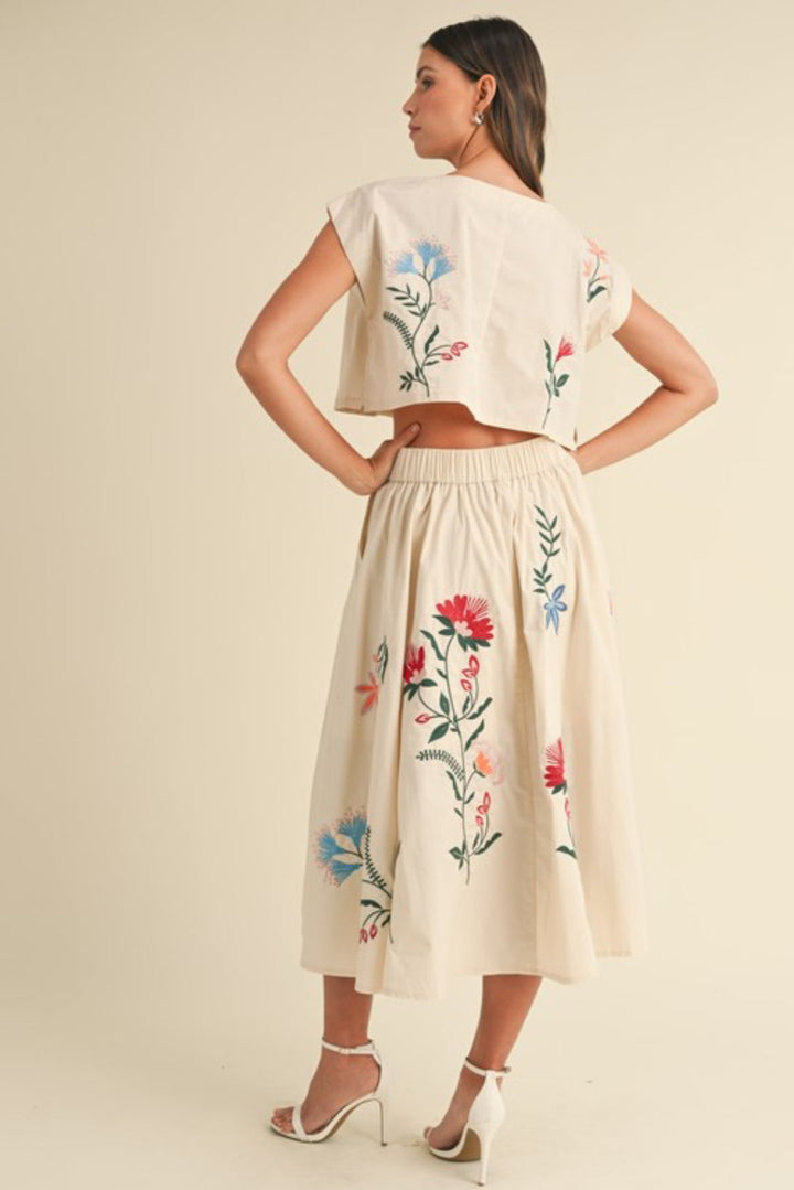 Elsa Embroidered Skirt