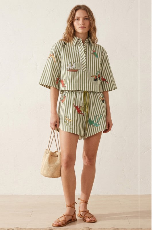 Summer Whim Embroidered Shorts
