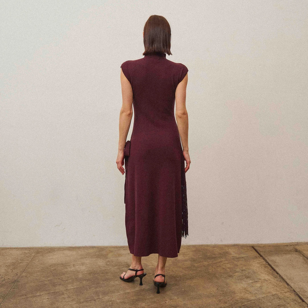Feeling Rebellious Fringe Wrap Dress