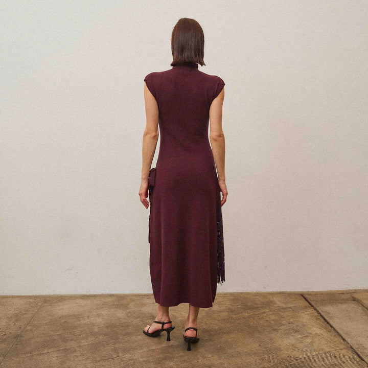 Feeling Rebellious Fringe Wrap Dress
