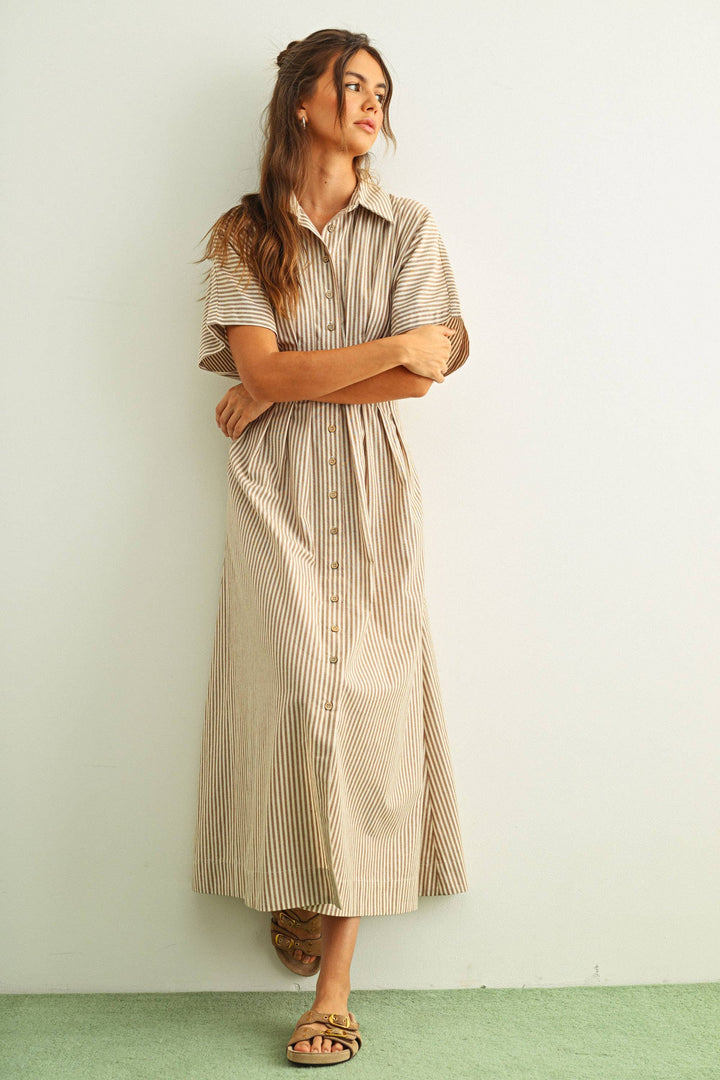Mia Waist Detail Shirtdress