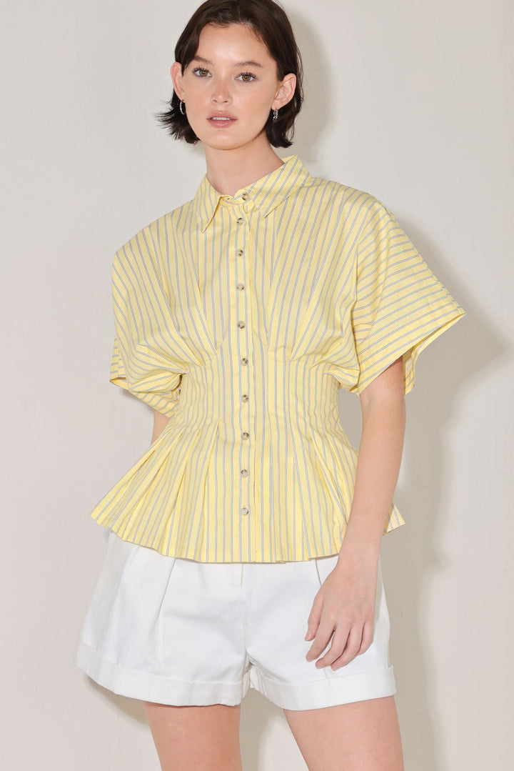 Line Up Poplin Top