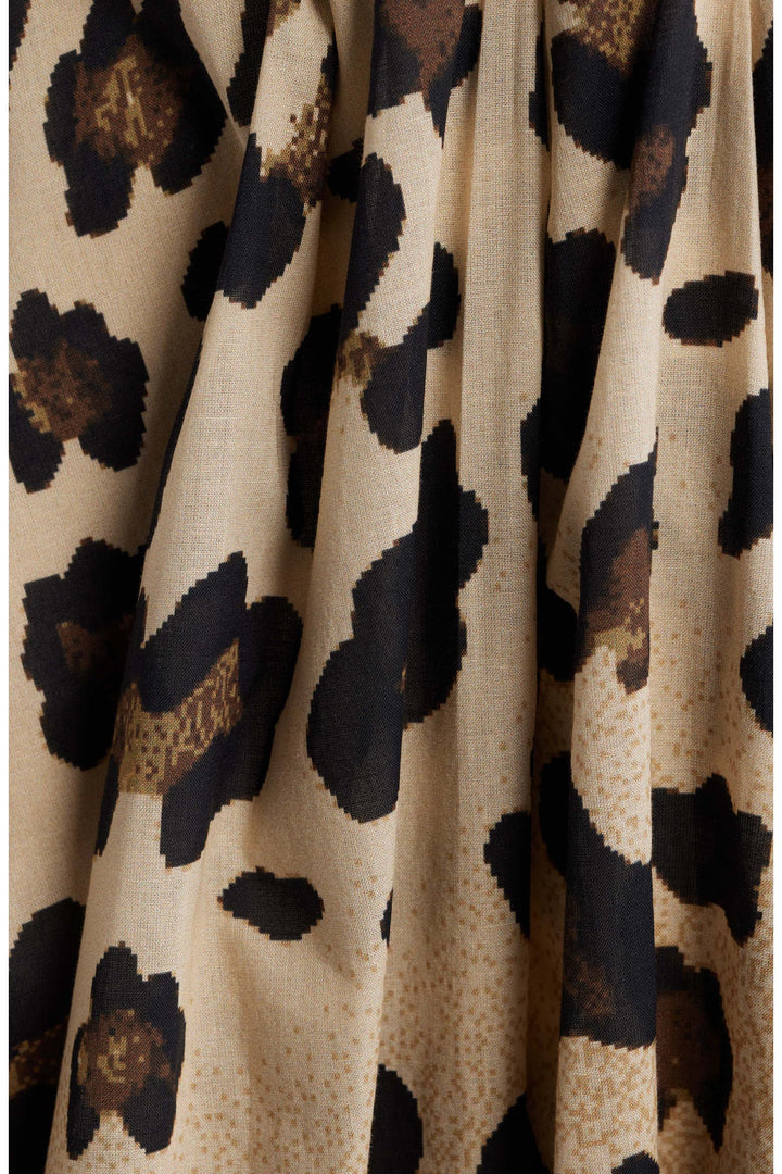 Sandra Leopard Midi Dress