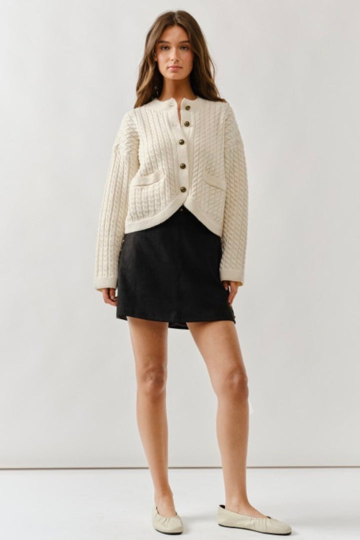 Brooke Cable Knit Cardigan