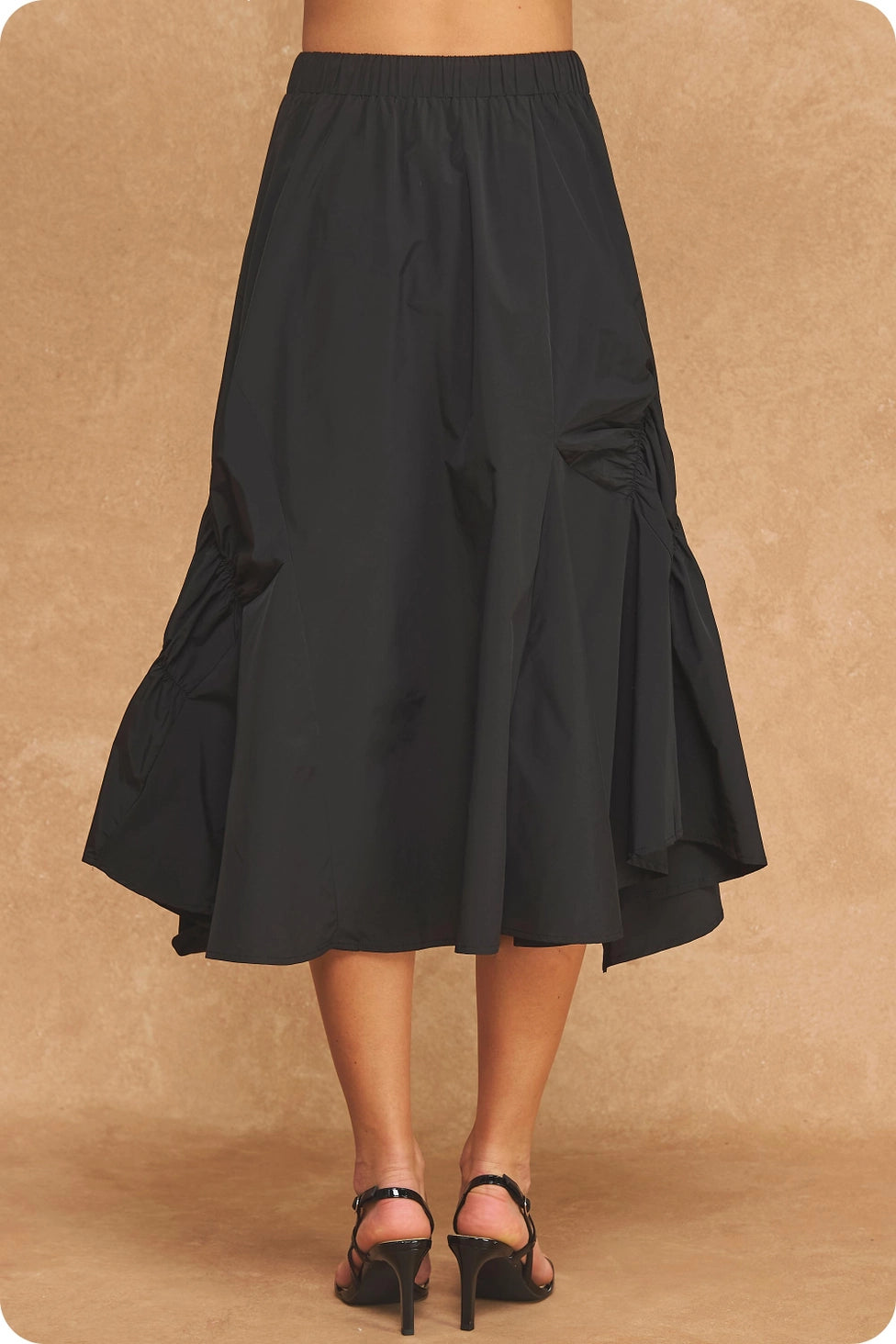 Taylor Ruched Midi Skirt