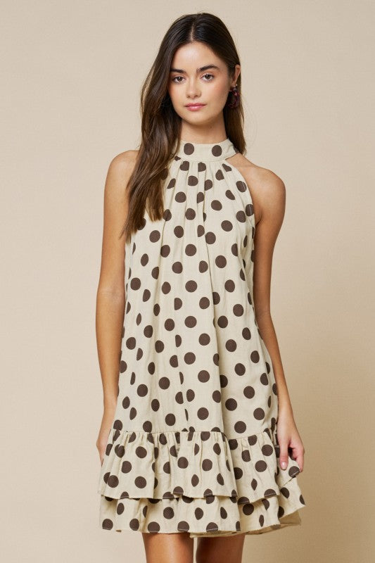 Kensie Dot Mini Shift Dress