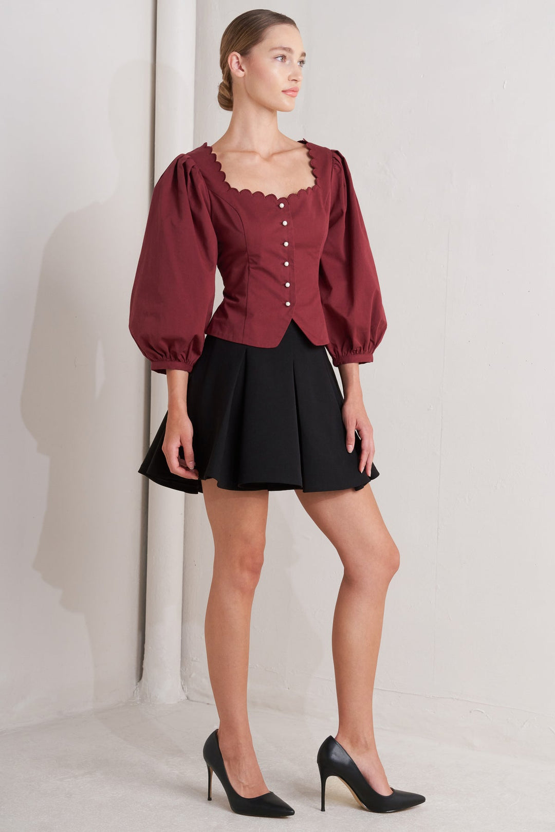 Thats Amore Scalloped Top