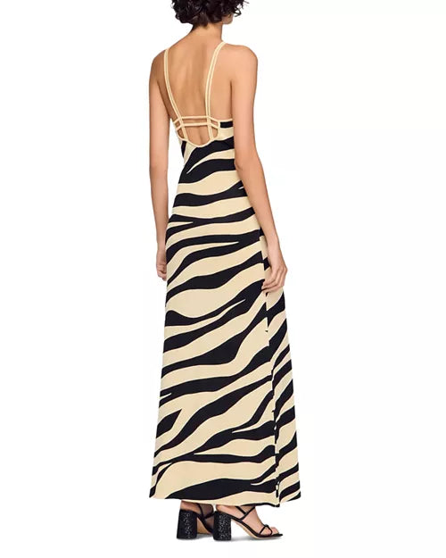 Zebra Knit Maxi Dress