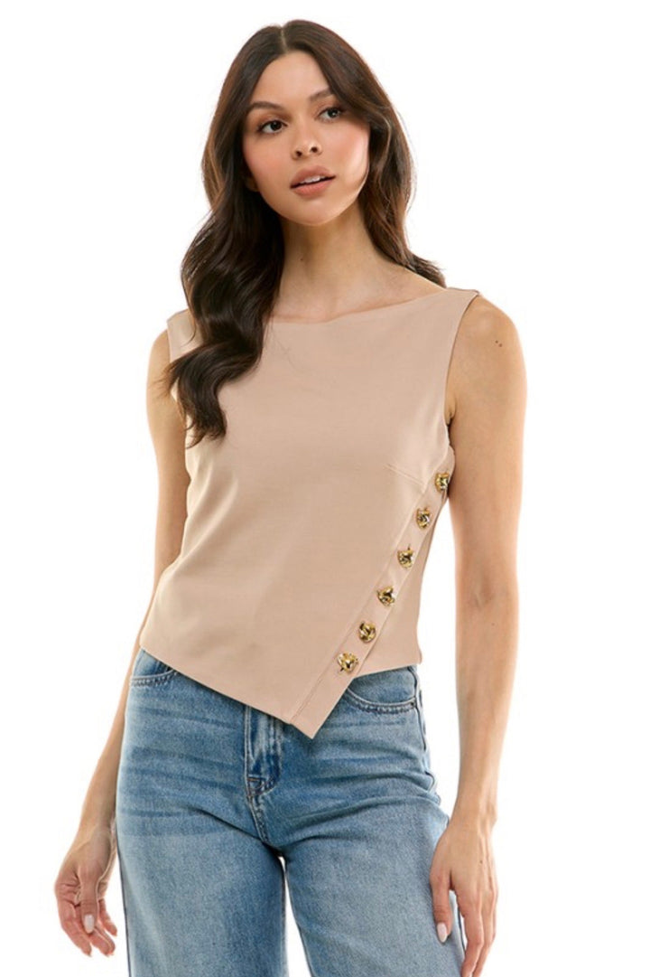 Dusky Button Top