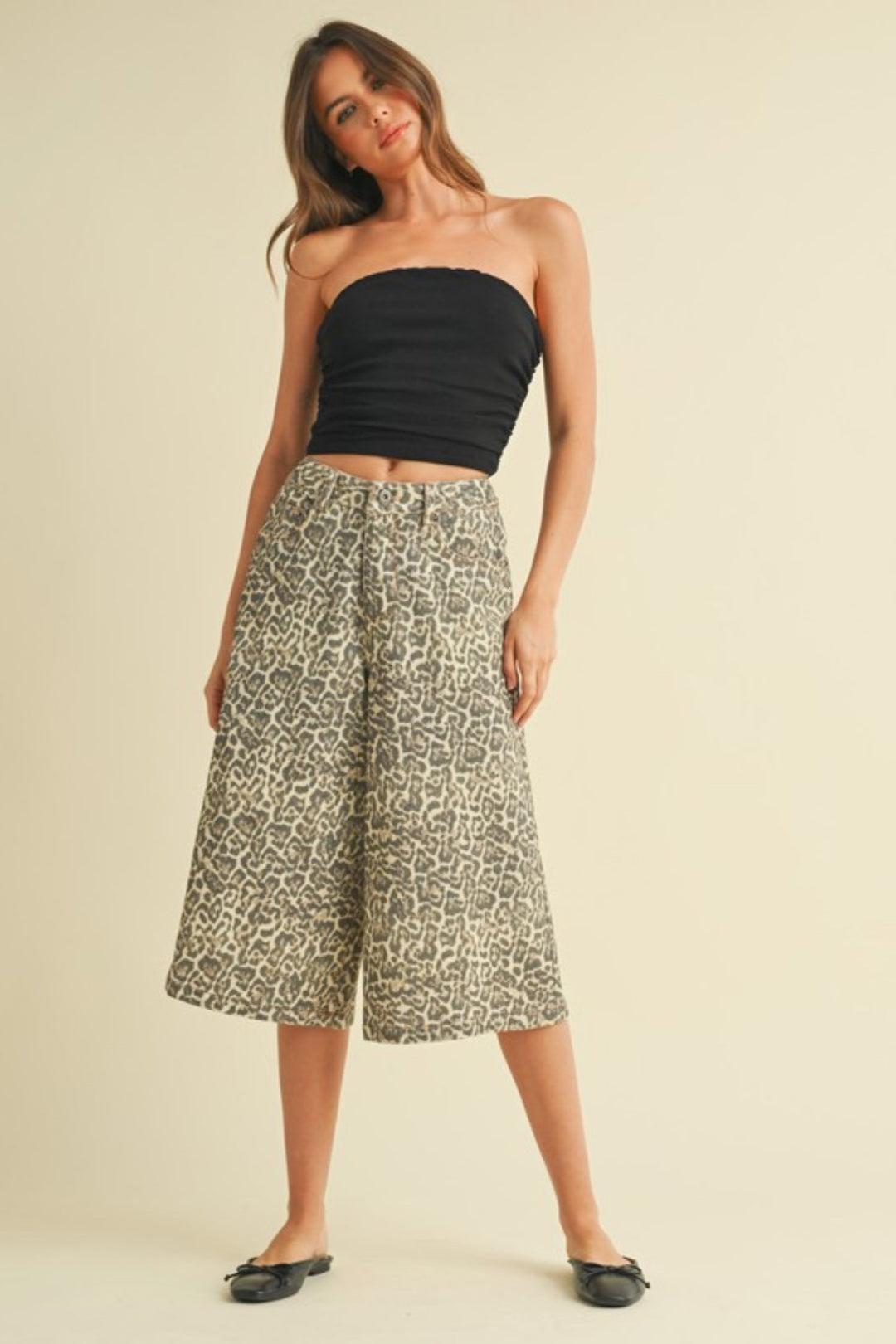 Autumn Chapter Leopard Bermudas
