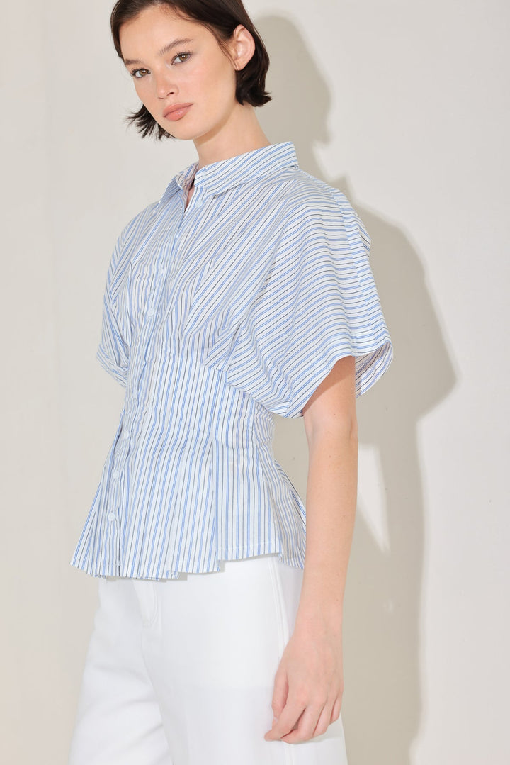Line Up Poplin Top