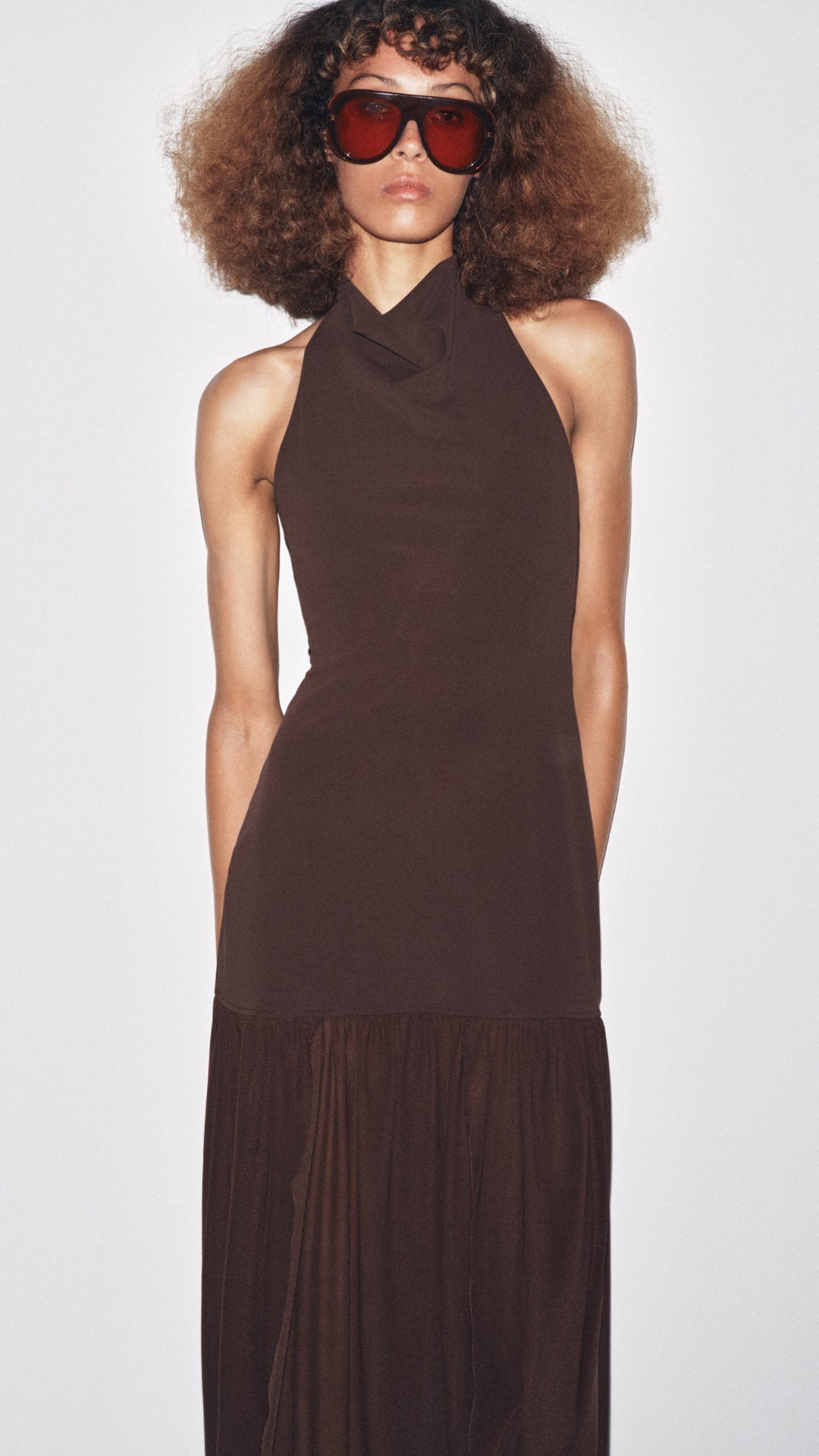 Asymmetric Draped Dress