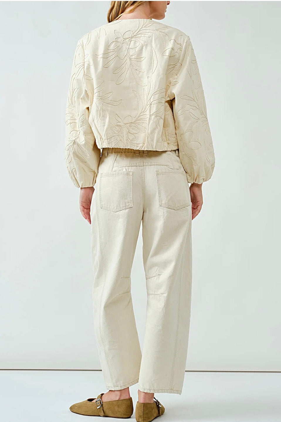 Eunice Embroidered Bomber Jacket