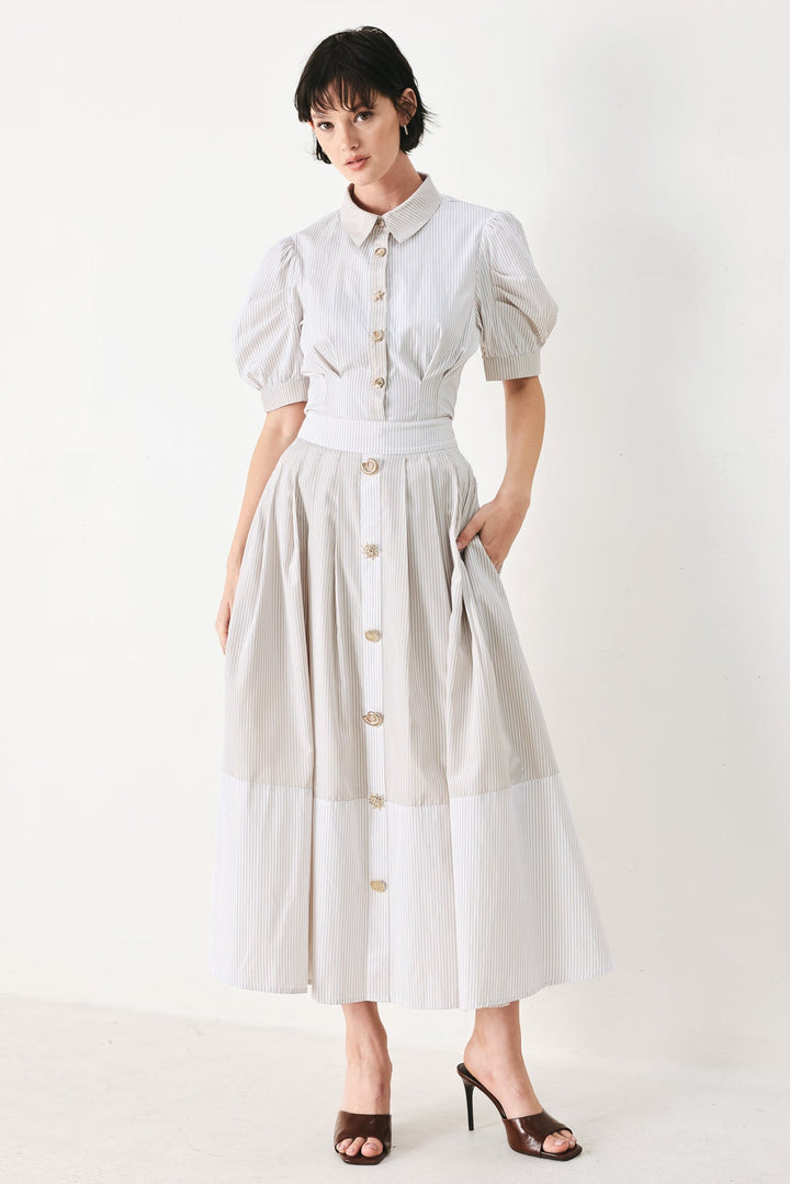 Coastal Poplin Skirt