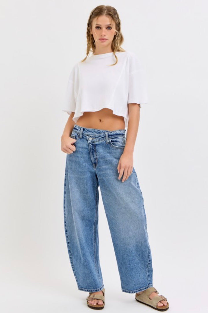 Paulette Repositioned Barrel Jeans