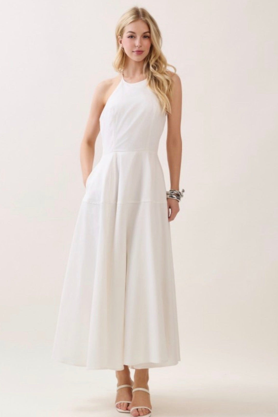 Nellie Halter Maxi Dress