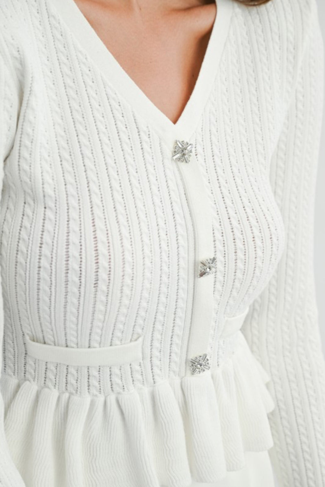 Double Date Peplum Knit Top