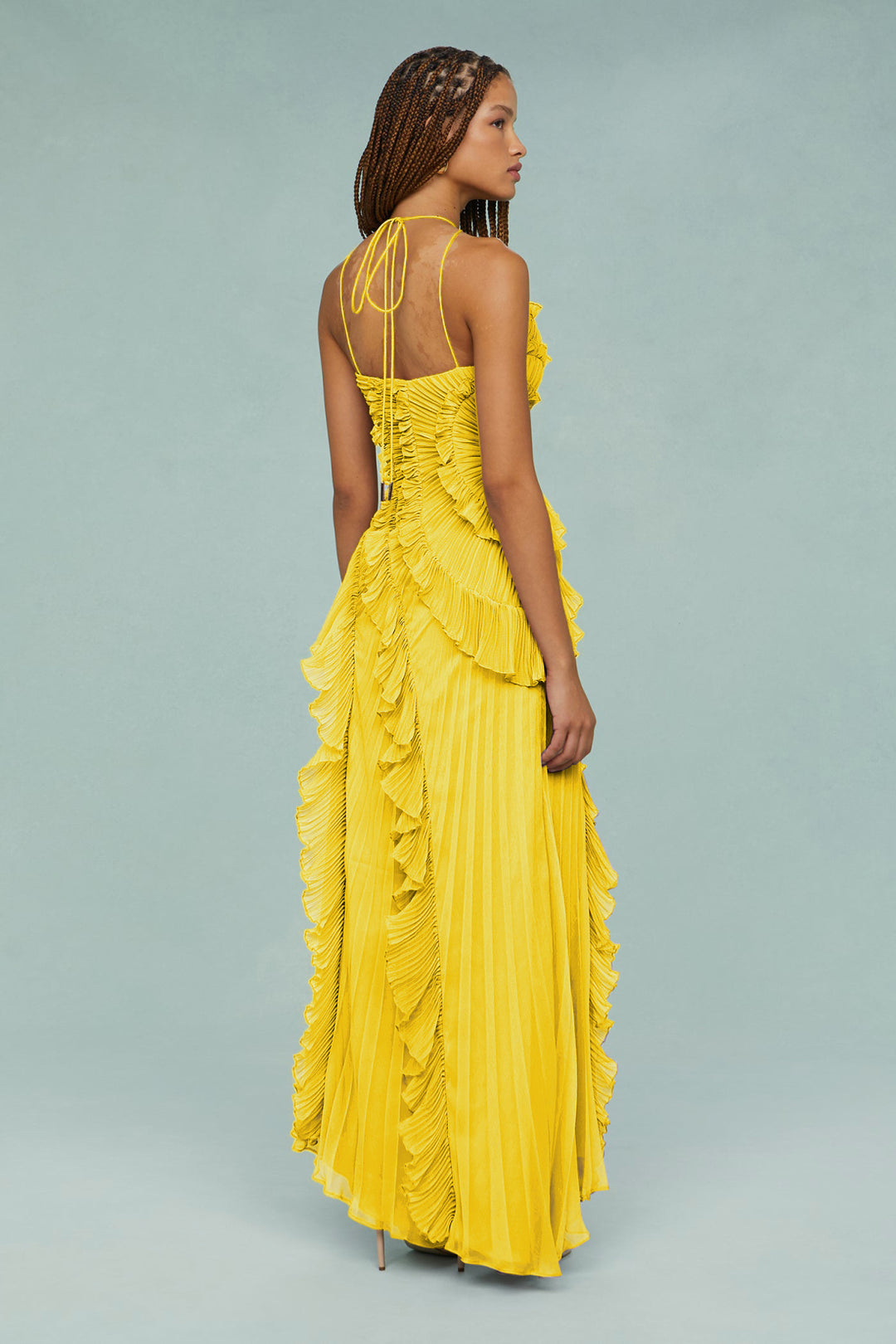 Nasha Pleated Midi Dress