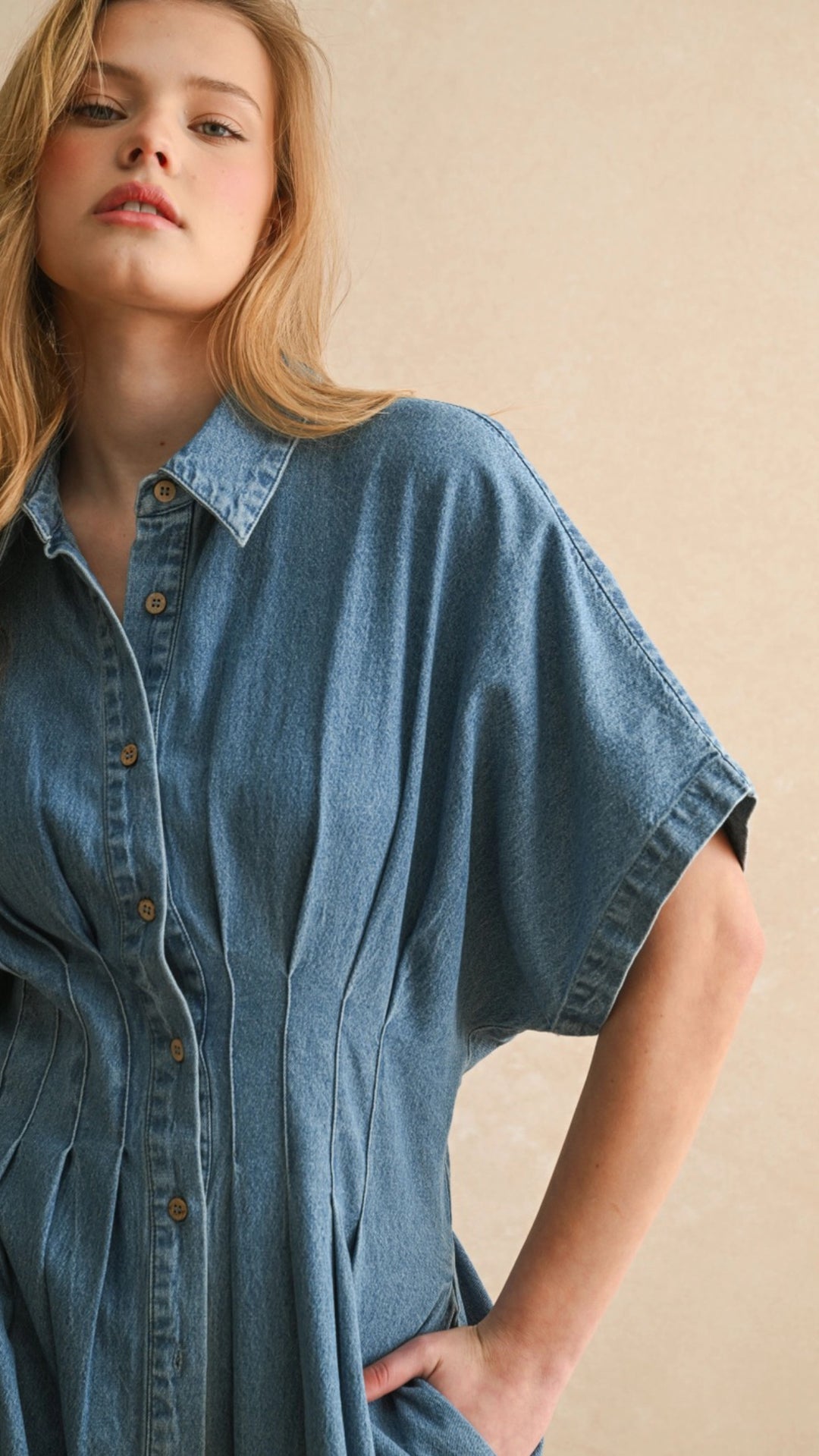Mabel Chambray Jumpsuit