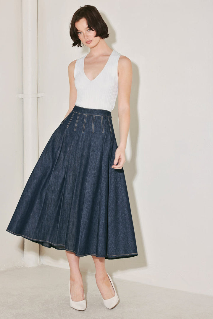 Azuki Denim Skirt