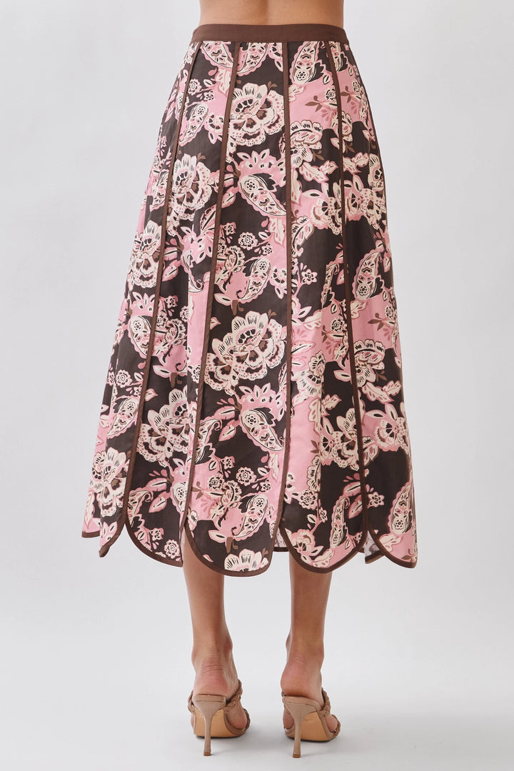 Boheme Dune Paneled Skirt