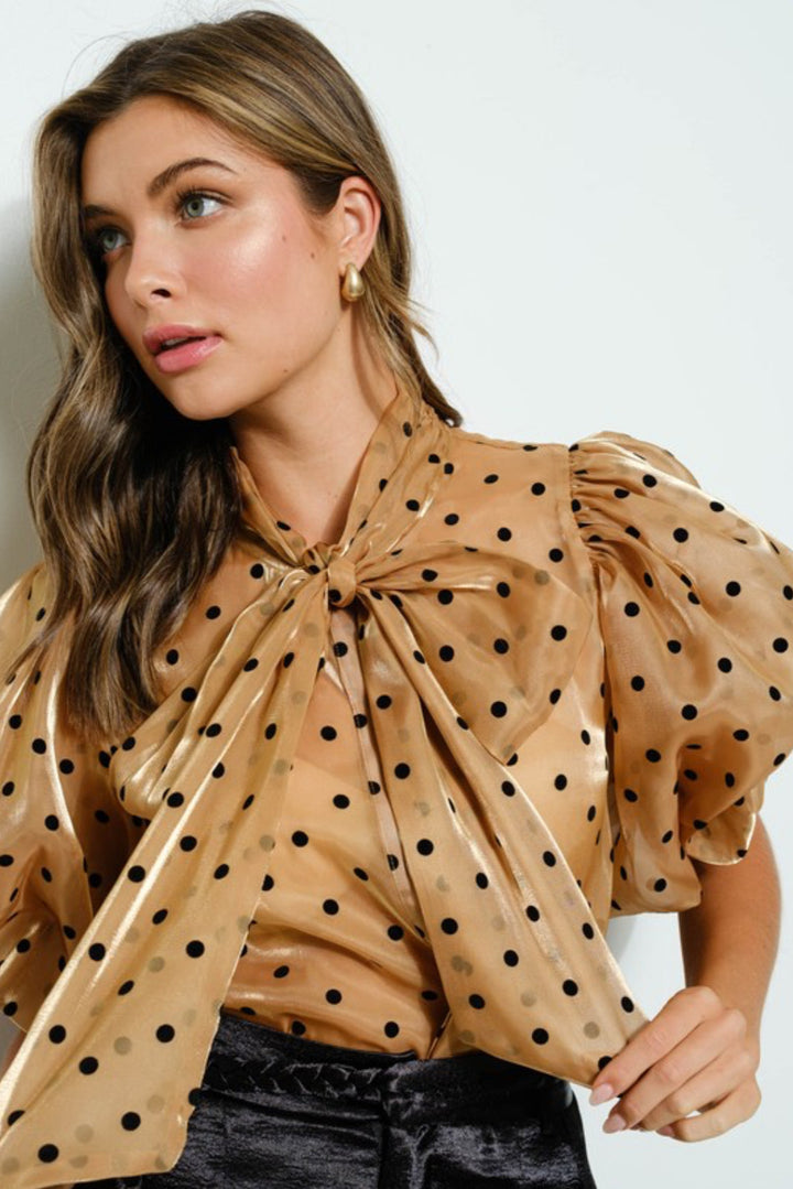 Refined Polka Dot Top