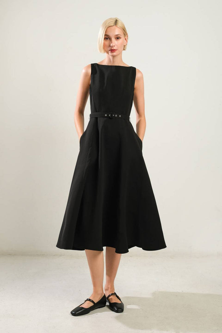 Tessa Woven Midi  Dress
