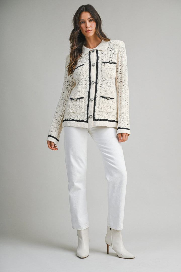 Chrissa Knitted Cardigan Jacket